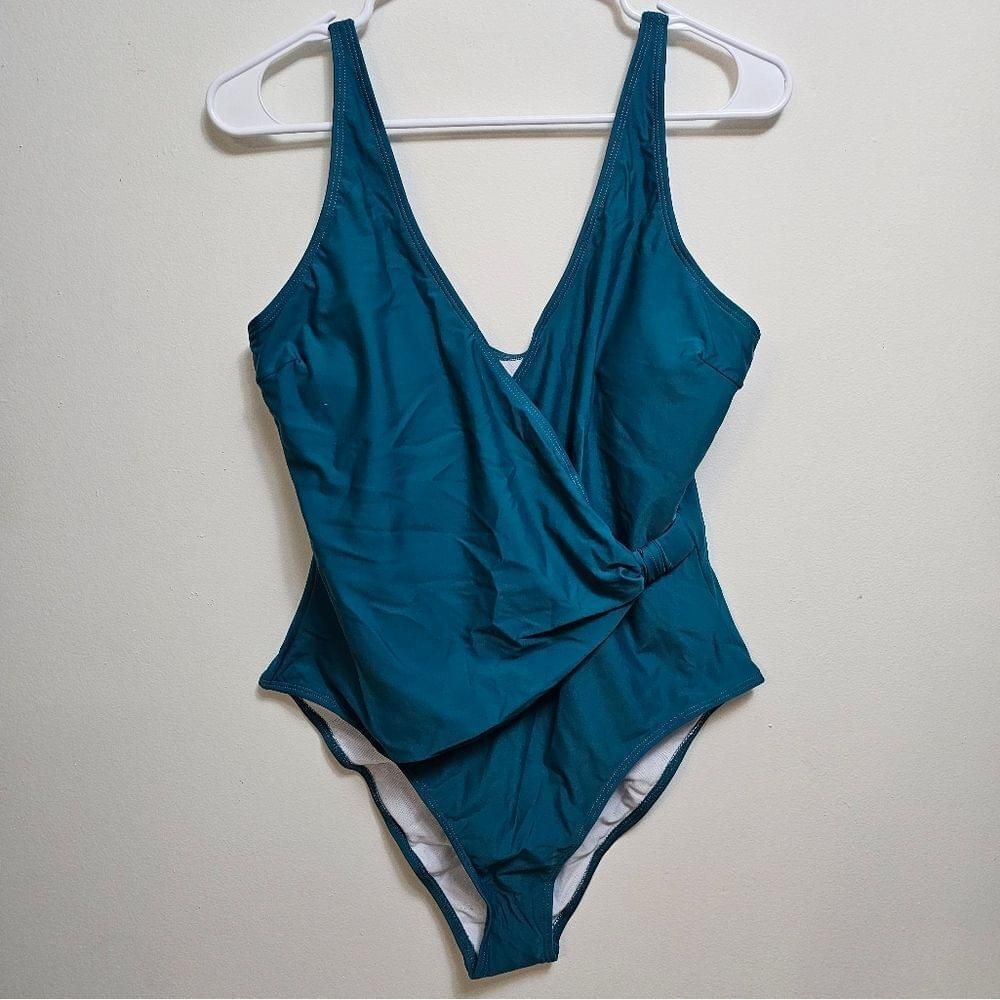 Cupshe NEW teal green large one‎ piece swimsuit